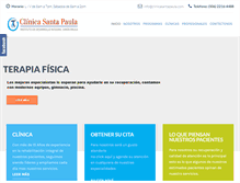Tablet Screenshot of clinicasantapaula.com